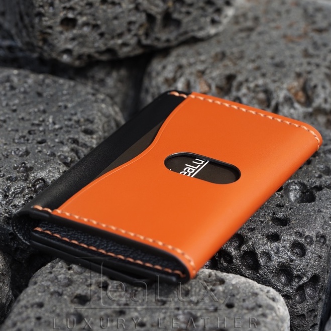 Ví Da Đựng Thẻ Handmade Cao Cấp Lealux Card Wallet