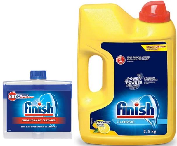 Bột rửa chén Finish  classic 1kg hoặc Nước vệ sinh máy rửa bát