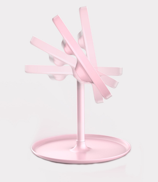 USB rechargeable LED makeup mirror (multicolor)-[stylish makeup mirror touch up mirror cute makeup mirror folding Mirror]