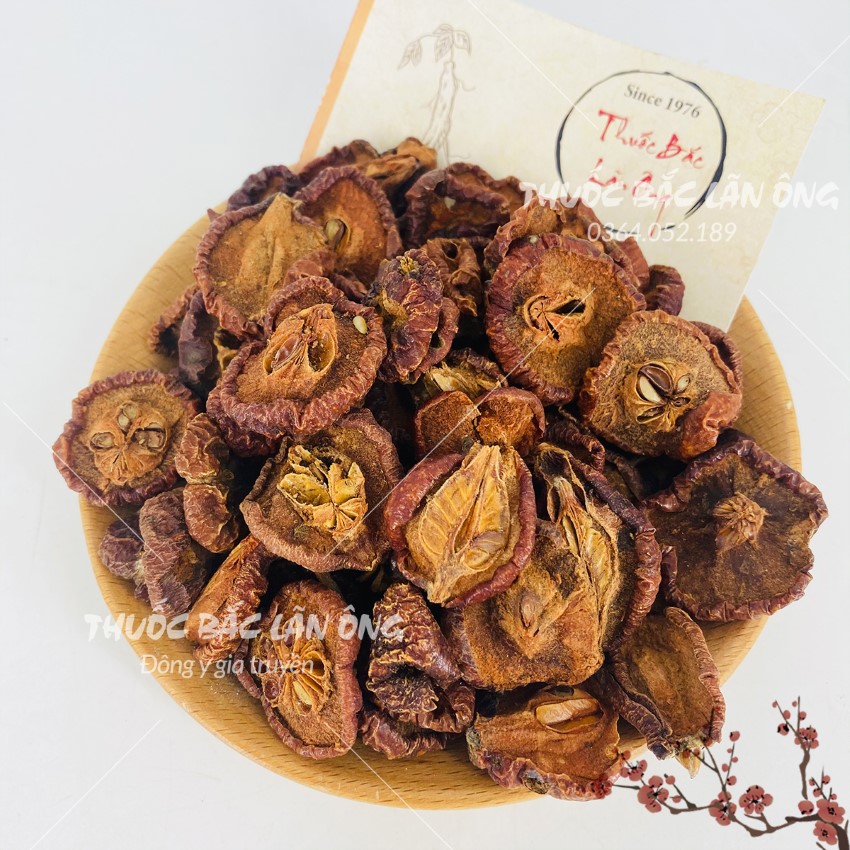 Táo mèo khô 100g, sơn tra thái lát, quả táo mèo rừng thơm, sạch - Lãn Ông