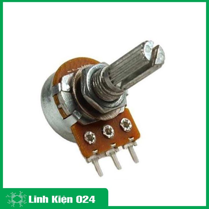 Combo biến trở volume (triết áp + vỏ triết áp nhựa)