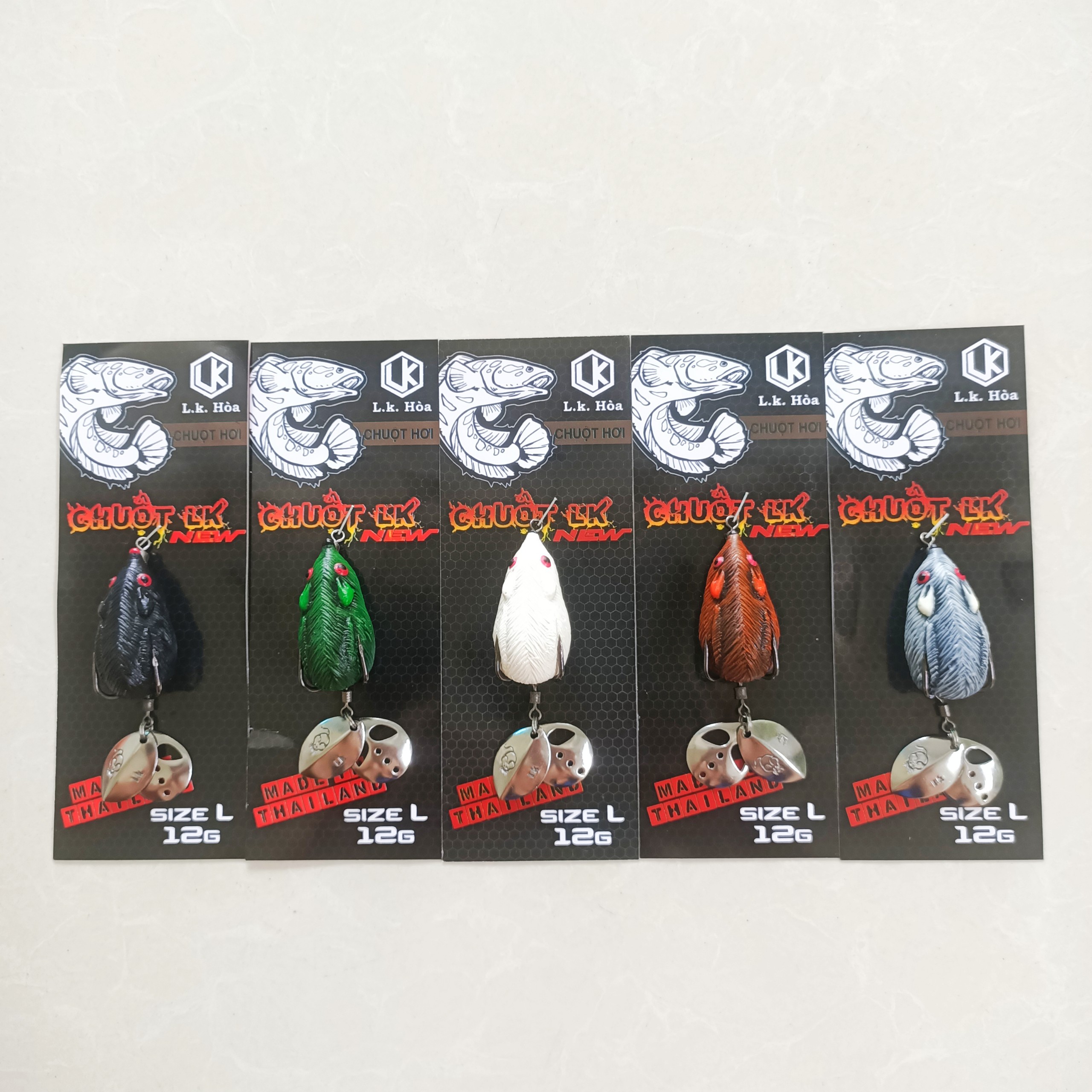 Mồi Câu Lure Chuột LK Bản mới 2023 (Bản nổi mini 7g, mập 8g; Bản Lửng 12g)