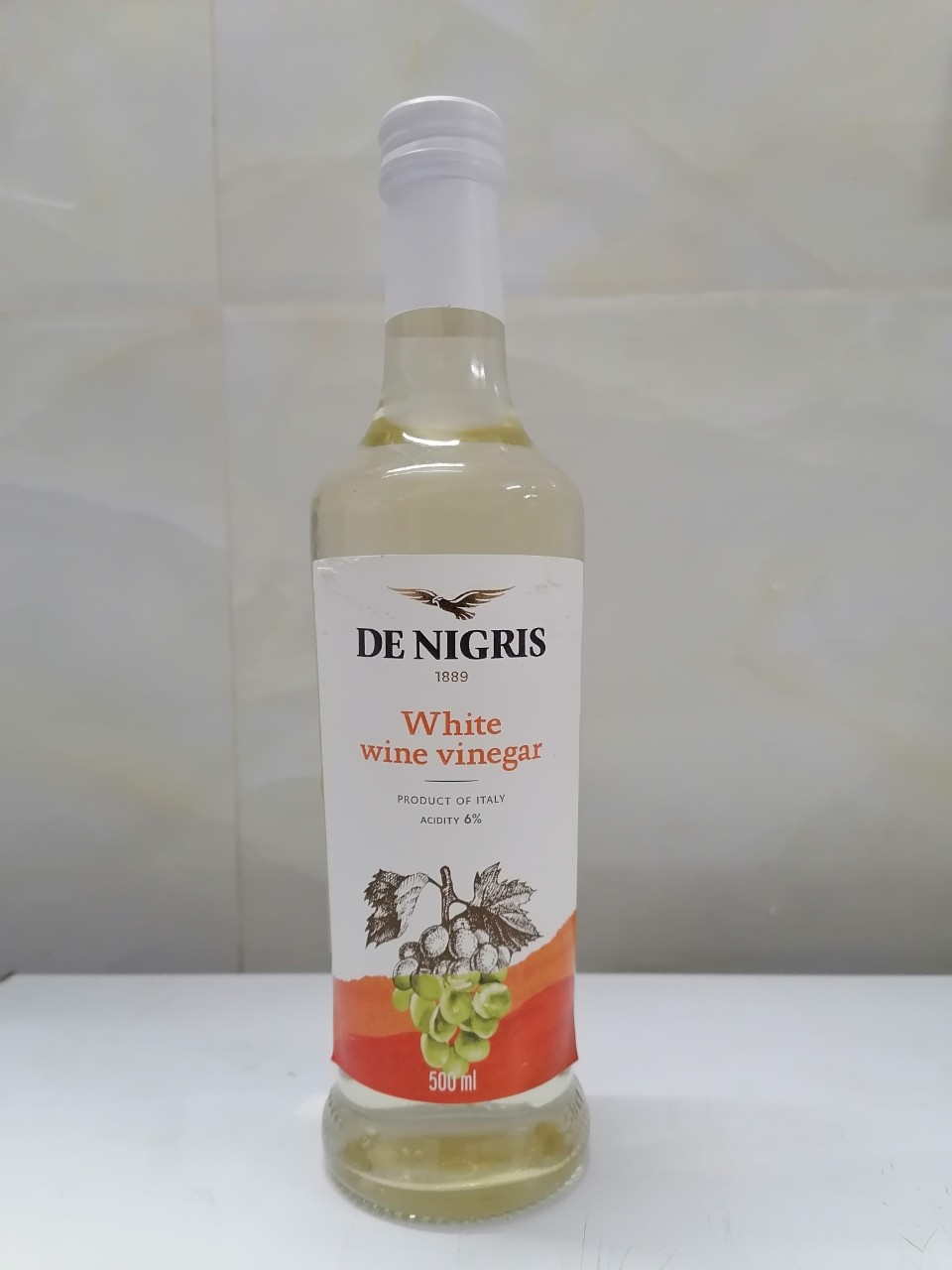 [500ml] GIẤM RƯỢU VANG TRẮNG [Italia] DE NIGRIS White Vinegar (cff-hk)