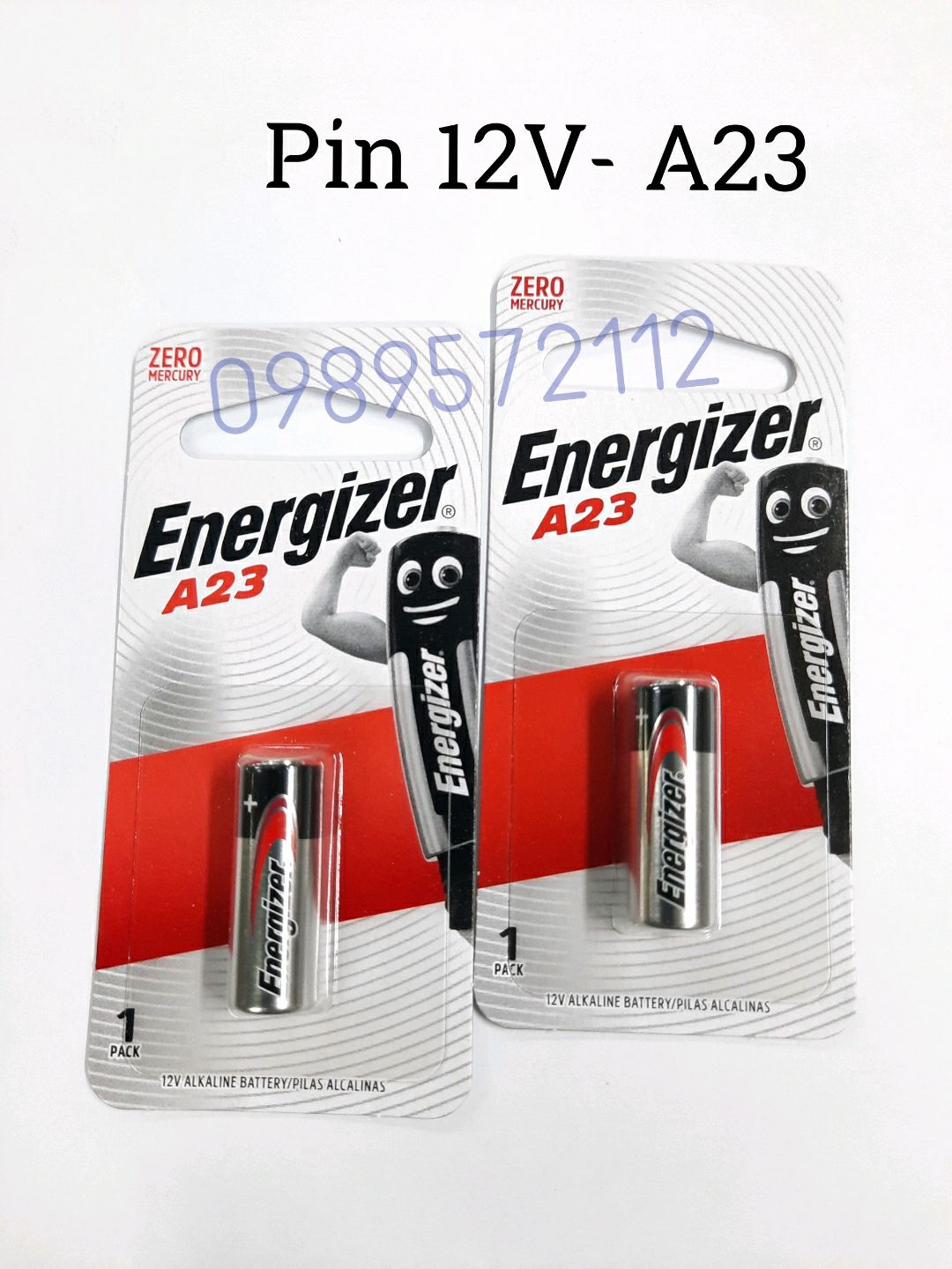 Pin điều khiển cửa cuốn 12V-A27,A23 energizer (hàng chính hãng)