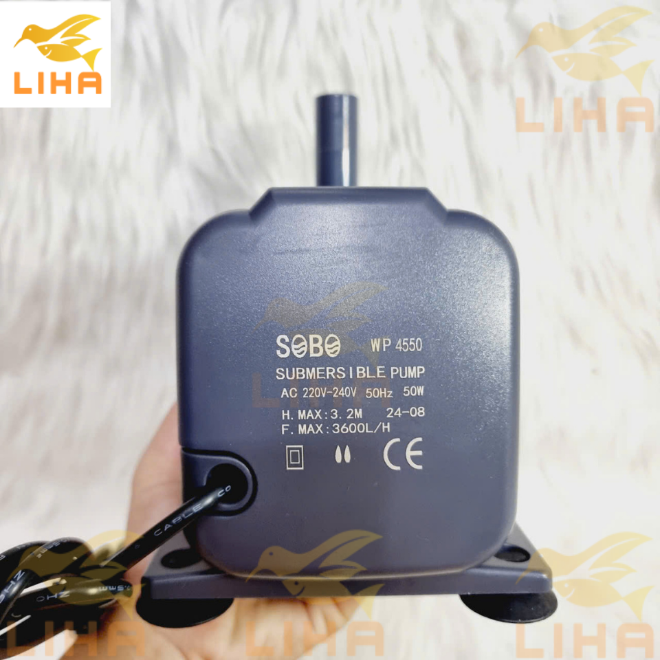 Máy Bơm Chìm Hồ Cá Sobo WP-4550 (50W-3600L/H-3M) - Máy Bơm Nước Cho Bể Cá