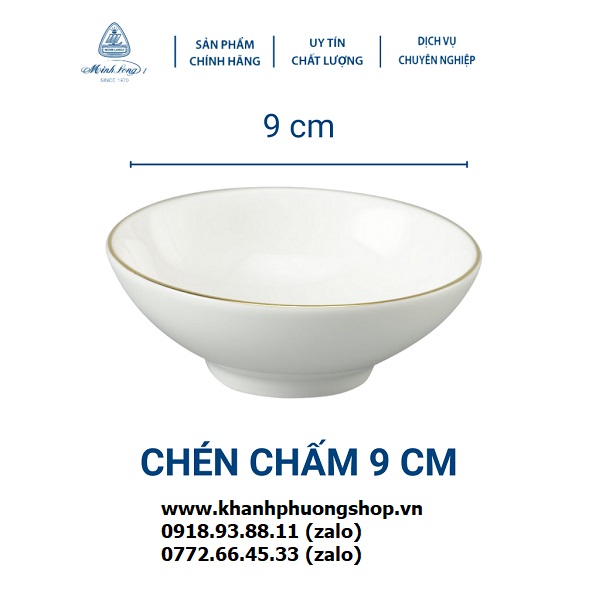 chén đựng nước chấm sứ Minh Long - chén đựng nước chấm sứ minh long