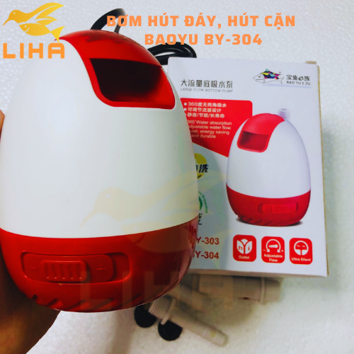 Máy Bơm Hút Cặn Baoyu BY-304 (40W-3000L/H-2.5M) - Bơm Hút Đáy Hồ Cá
