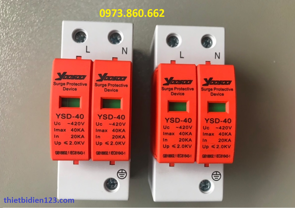 THIẾT BỊ CHỐNG SÉT LAN TRUYỀN AC 2P 40kA