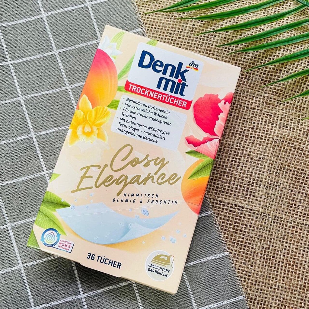 Hộp 36 miếng giấy thơm quần áo Denkmit