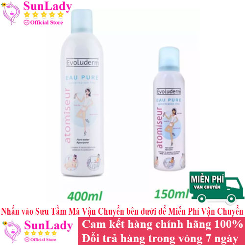 Xịt Khoáng Evoluderm Cấp Ẩm Làm Dịu Da
