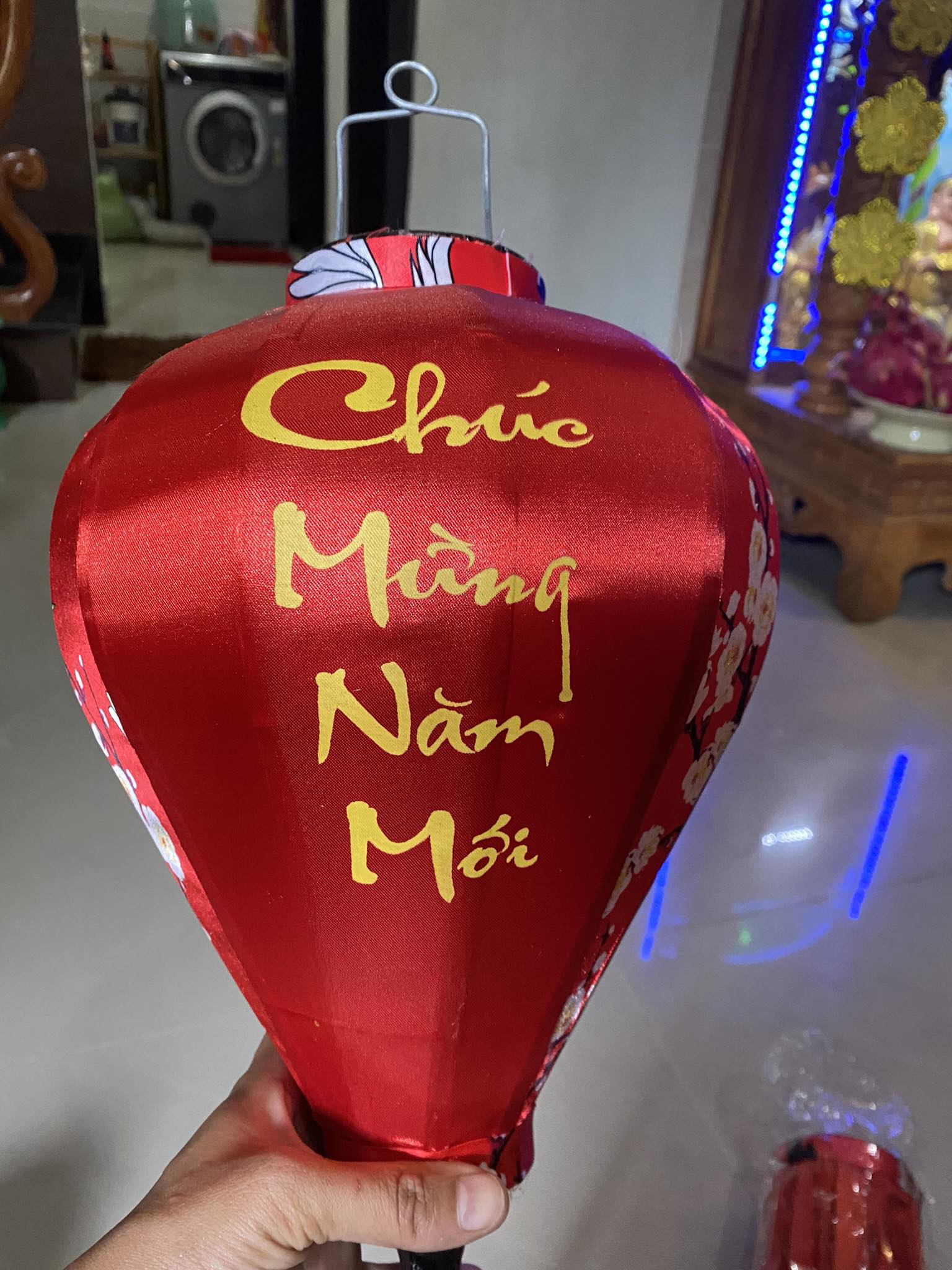 Đèn lồng tỏi 45cm, Chúc mừng năm mới