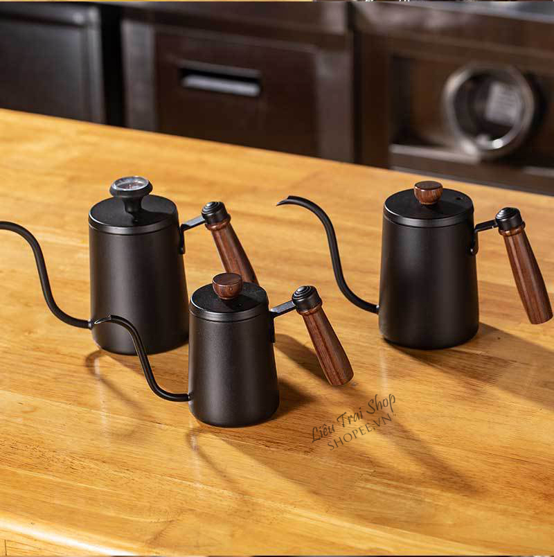 Bình drip ấm drip pha cà phê cafe pourover ấm cổ ngỗng v60 drip kettle
