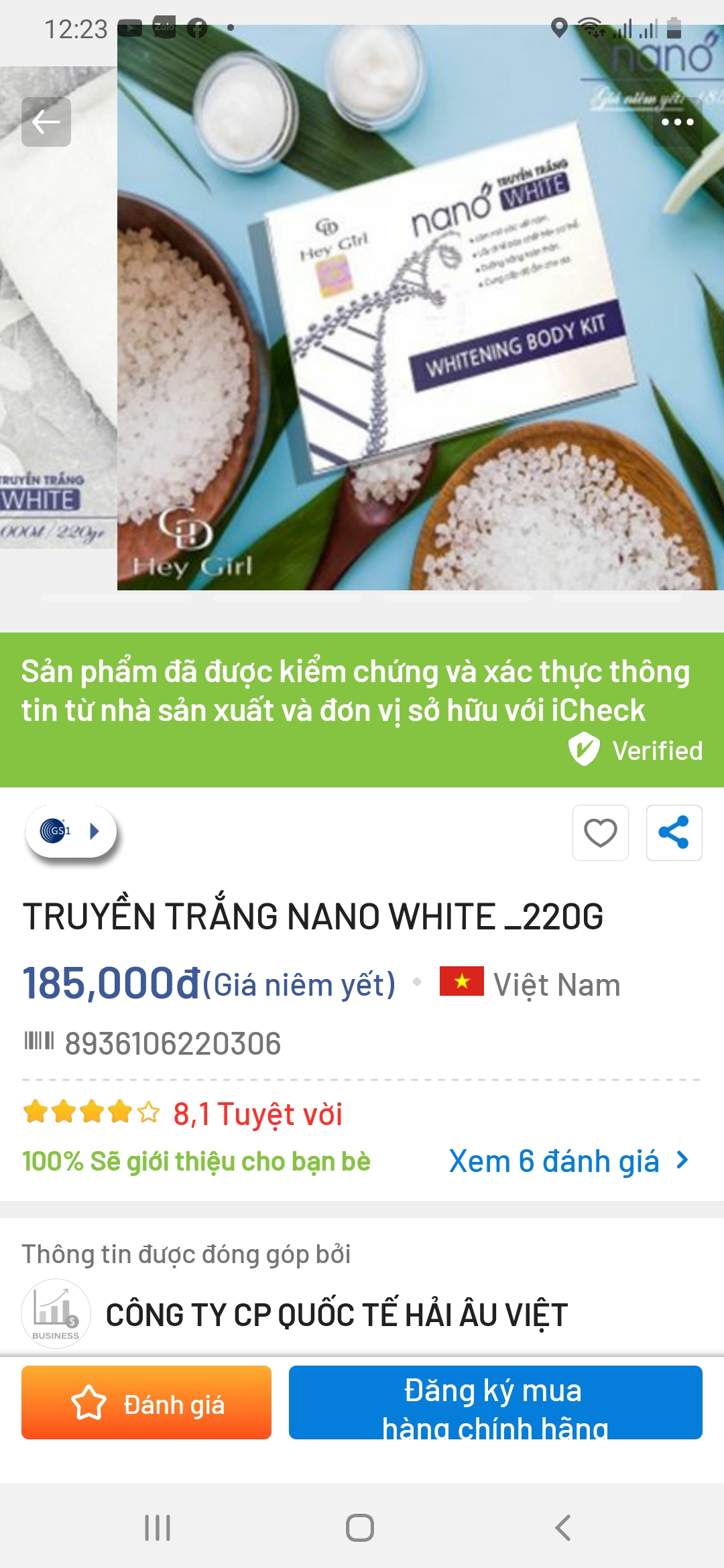 Truyền trắng Nano WHITE