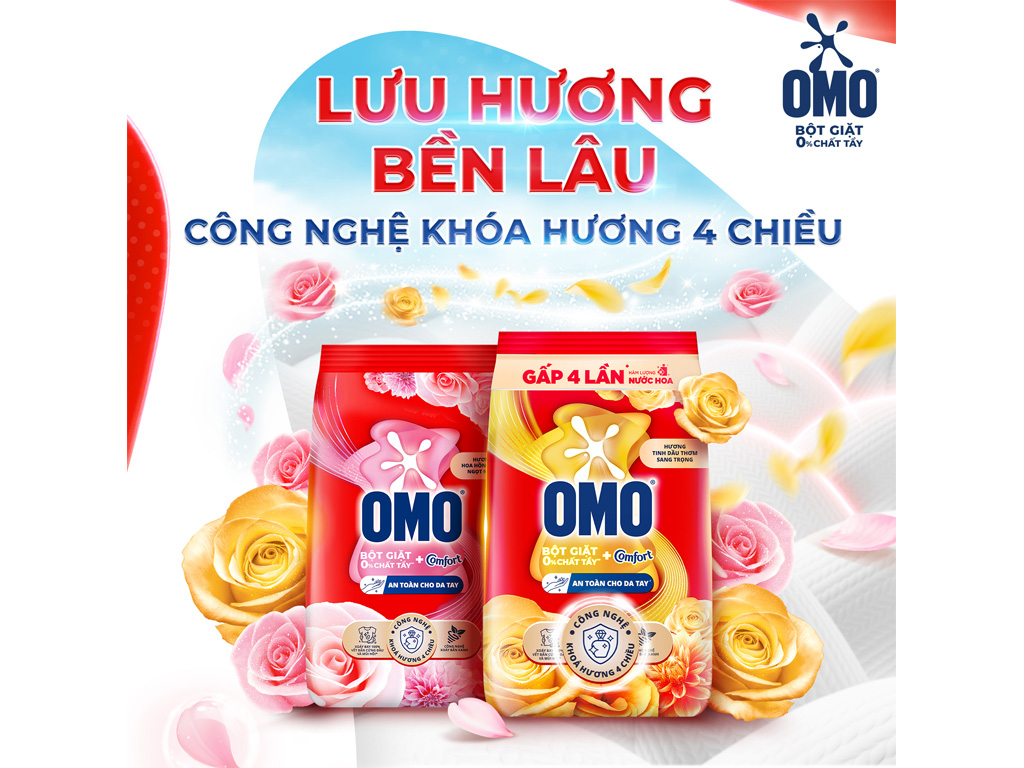 [Mẫu Mới] Bột Giặt Omo Comfort Tinh Dầu Thơm Tinh Tế 5,3Kg