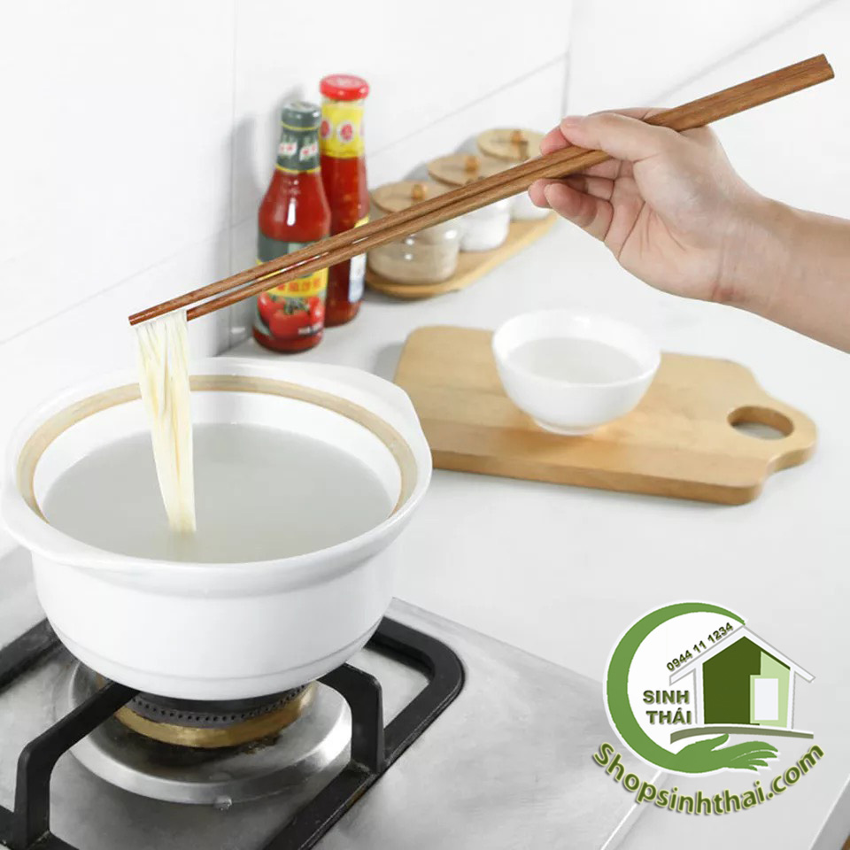 Đũa bếp gổ dừa - đũa dài xào nấu dài 39cm - (1 đôi)