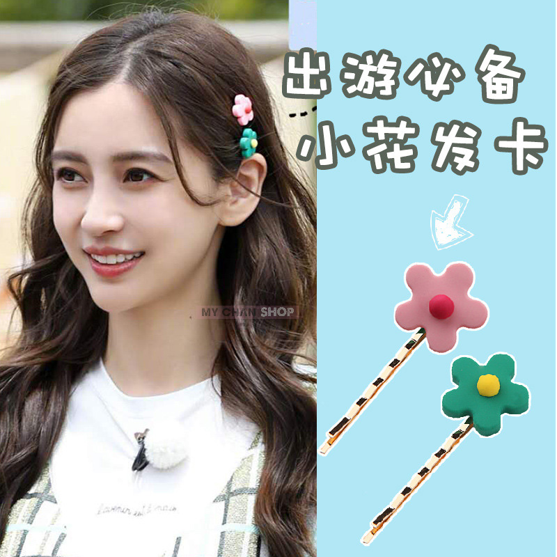 Kẹp Tóc Đính Hoa Phong Cách Hàn Quốc - Nhiều Màu Lựa Chọn