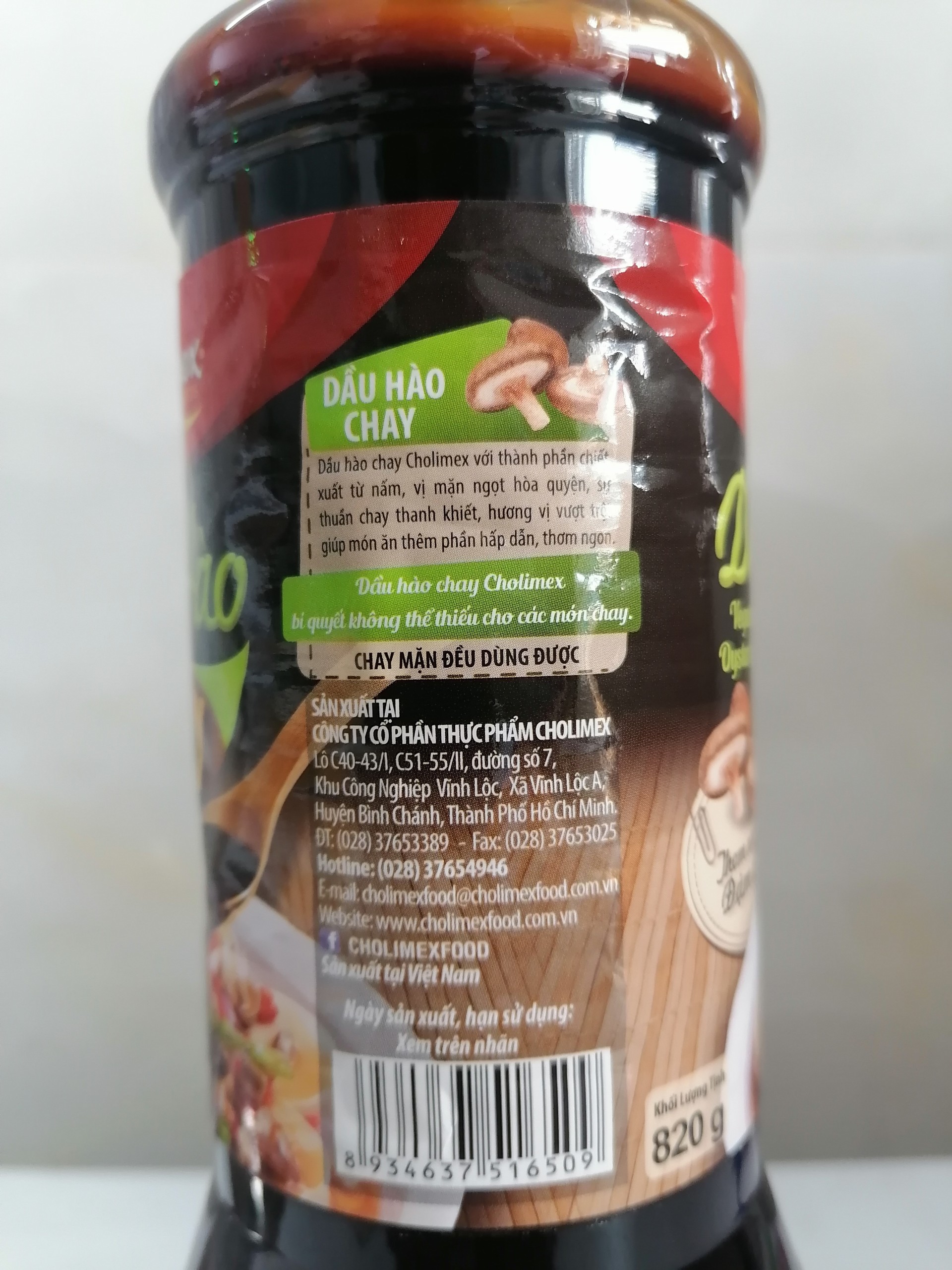 [Chai Lớn 820g – NẮP XANH] DẦU HÀO CHAY [VN] CHOLIMEX Vegan Oyster Sauce (alc-hk)