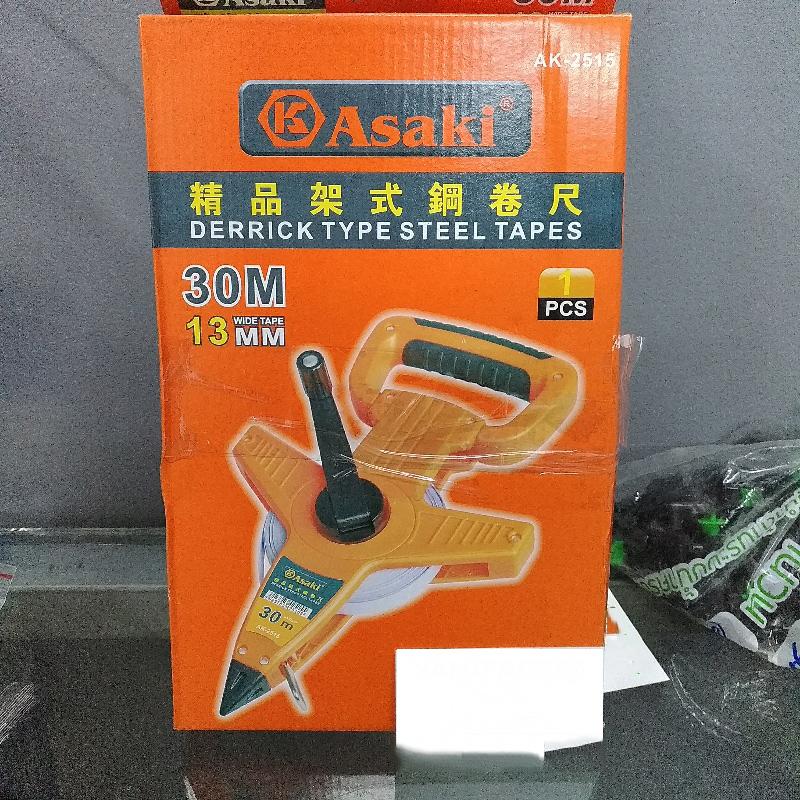 Thước cuộn thép có tay cầm asaki ak-2515 c2-30m