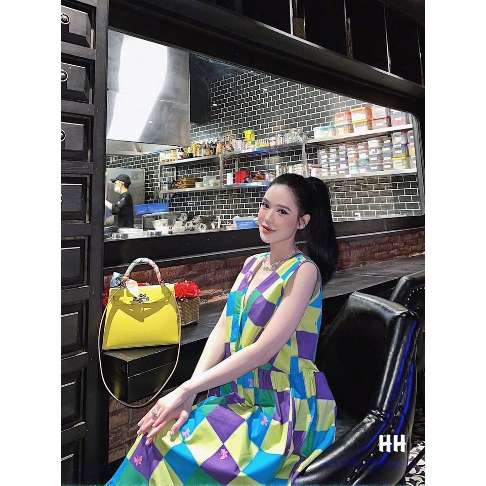 ✨ĐẦM MAXI✨Đầm maxi kẻ khối