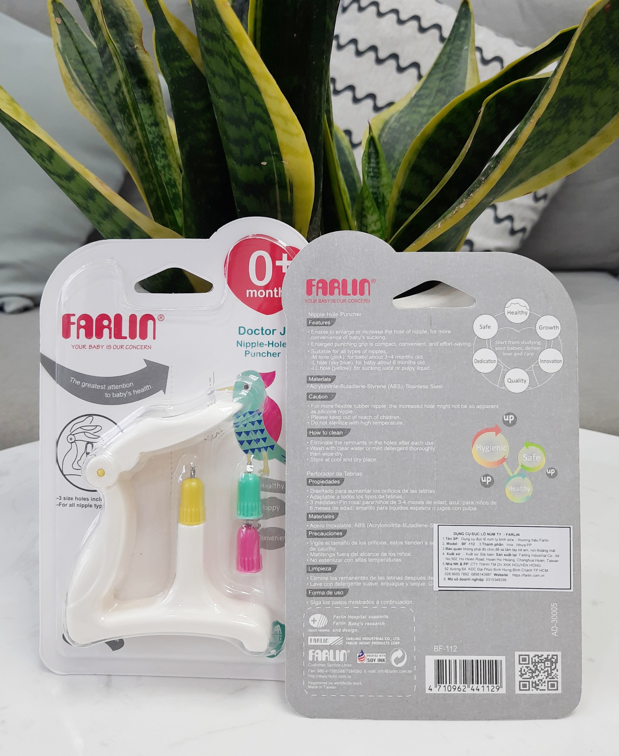 Dụng Cụ Dập Lỗ Núm Ty Farlin - Dụng Cụ Đục Lỗ Núm Ty