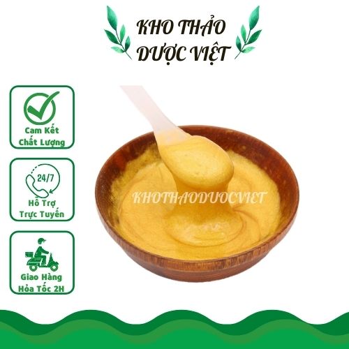 1kg Bột mặt nạ Dẻo Vàng collagen 24k (vàng sâm) handmade