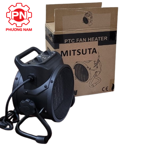 Máy sấy, máy sưởi, quạt sấy gió nóng công nghiệp Mitsuta 2KW