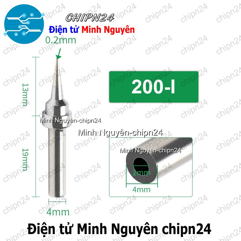 [1 cái] (K22) Đầu Mũi Hàn 200 (Dao/Vát/Phẳng/Nhọn) - [Chọn Loại] - HHH.00240