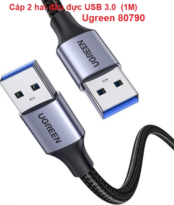 Cáp 2 hai đầu đực USB 3.0 ( 10371, 80790 , 80791 ) Ugreen Chính Hãng