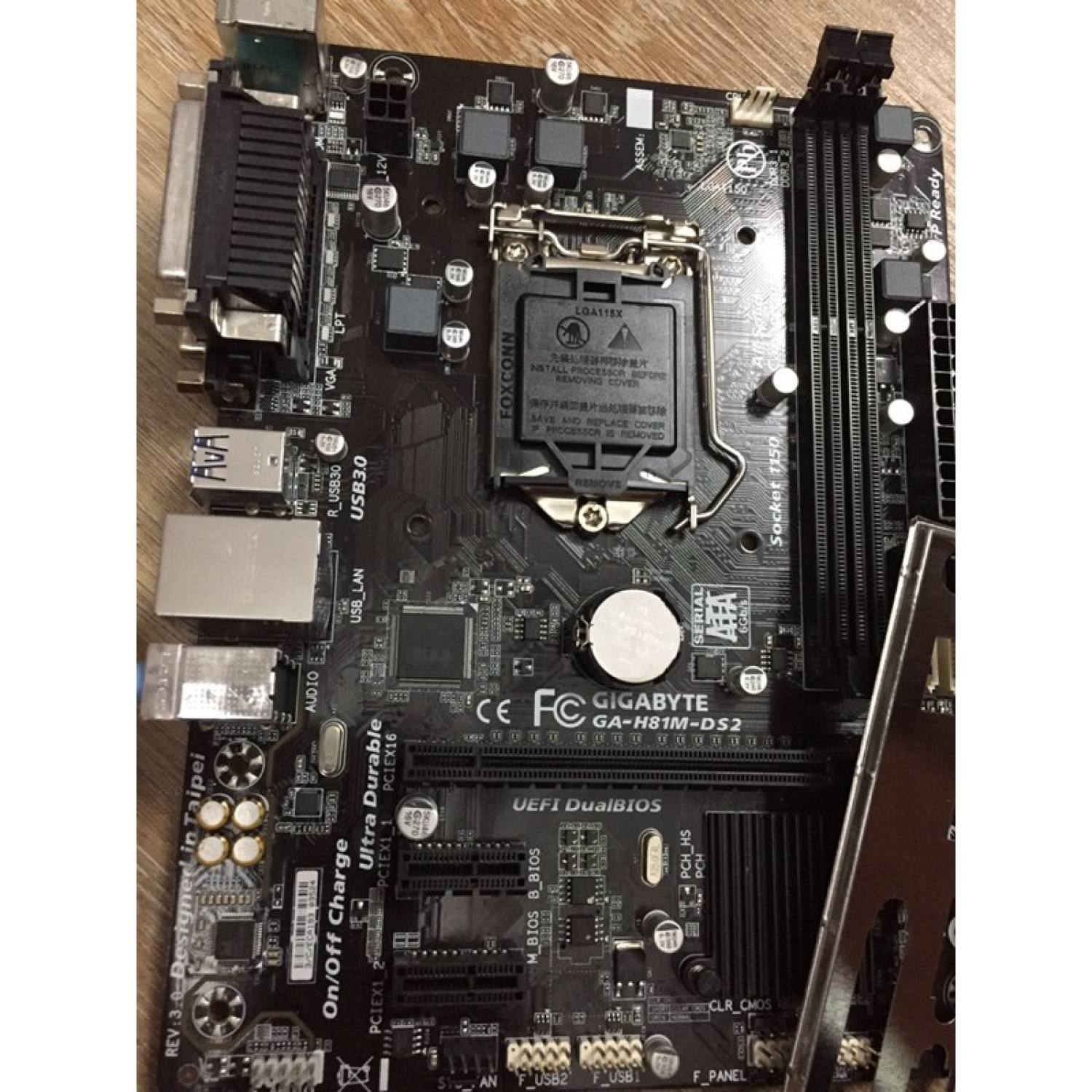 H81 DS2 GIGABYTE hàng chuẩn chạy ổn (BH 1 tháng)
