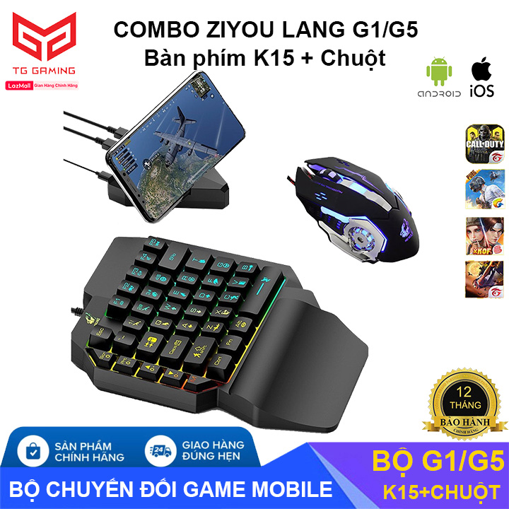 >> BÁO GIÁ BỘ CHUYỂN ĐỔI FREEWOLF G1/G5/G5 PRO/G6 HỖ TRỢ CHƠI GAME PUBG MOBILE CHO ANDROID IOS CHƠI GAME PUBG MOBILE KIÊM | Shopee Lazada Sendo Tiki mới nhất 160 Combo Trọn Bộ Bàn Phím K15 + Bộ Chuyển Đổi G1 + Chuột chơi game PUBG Mobile cho Android, IOS, iPad như PC - Hãng phân phối chính thức