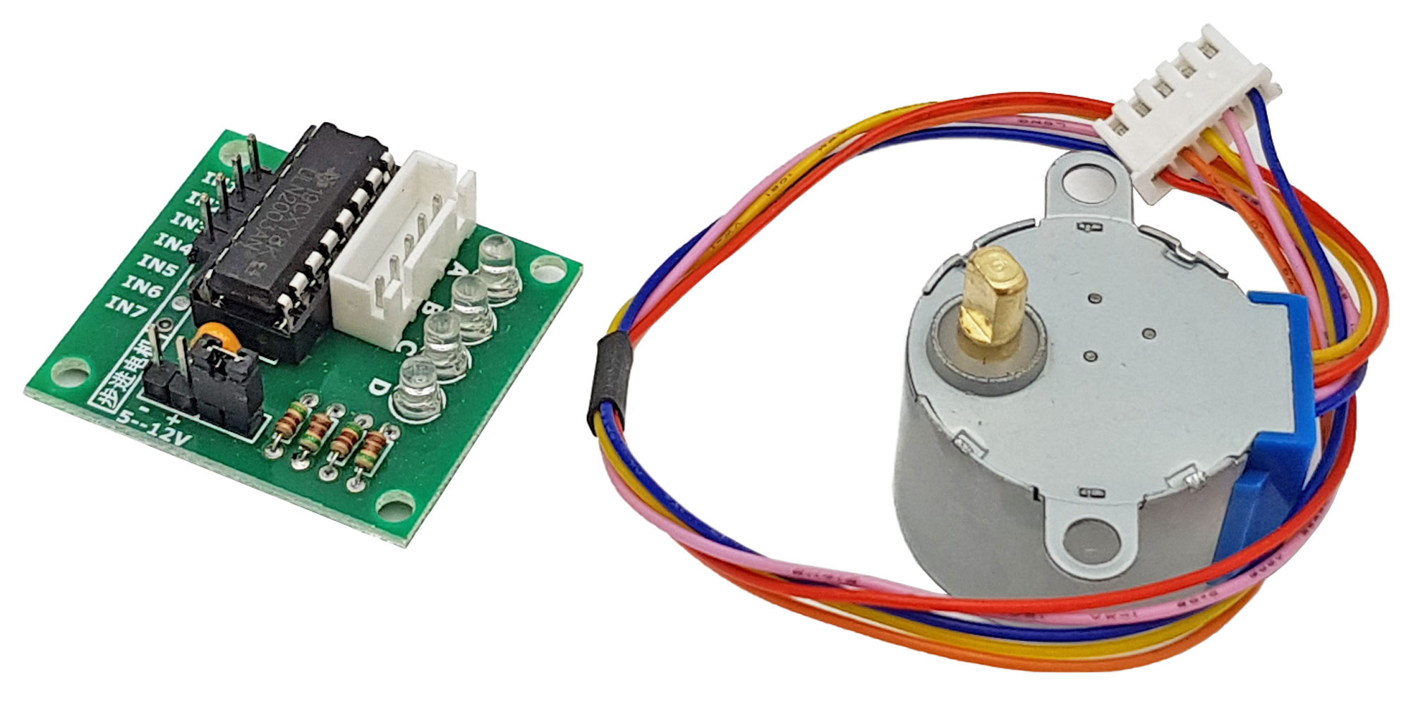 Mạch điều khiển động cơ bước uln2003 + động cơ bước 5v