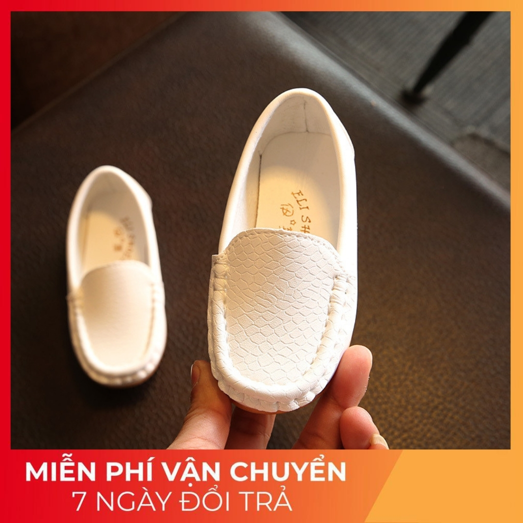 Giày lười da mềm đế êm cho bé A1 (B-3) Quảng Châu cao cấp