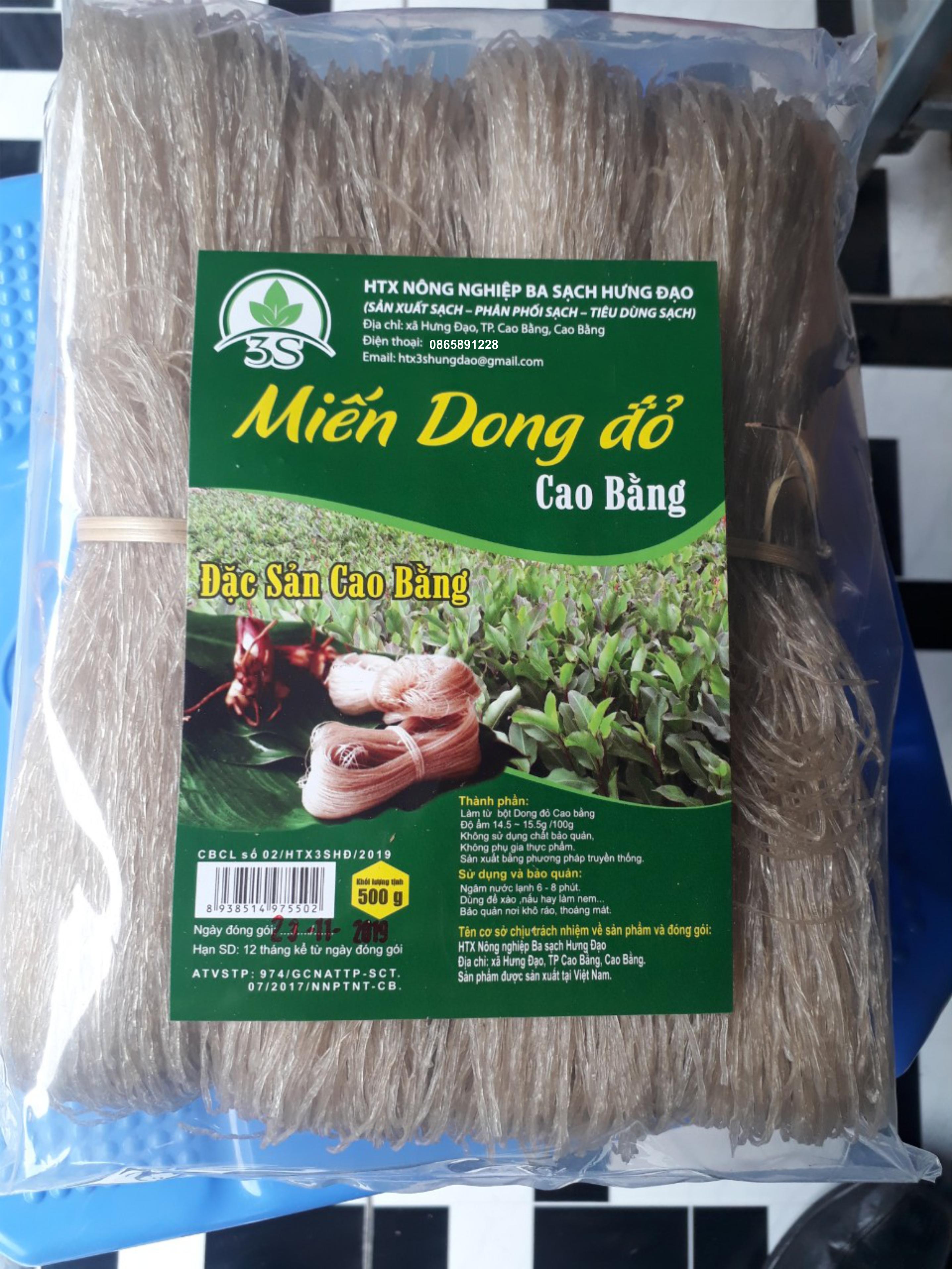 Miến Dong Đỏ Cao Bằng 500g