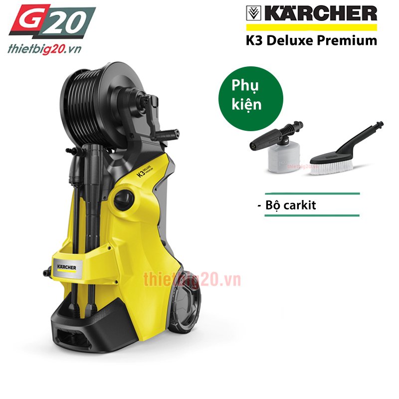 Máy phun xịt rửa xe Karcher K3 Deluxe Premium