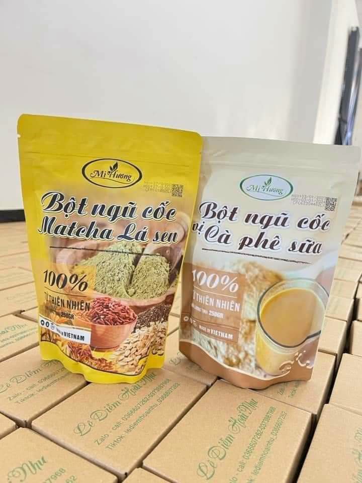 Bột Ngũ Cốc Matcha Lá Sen Mị Hương