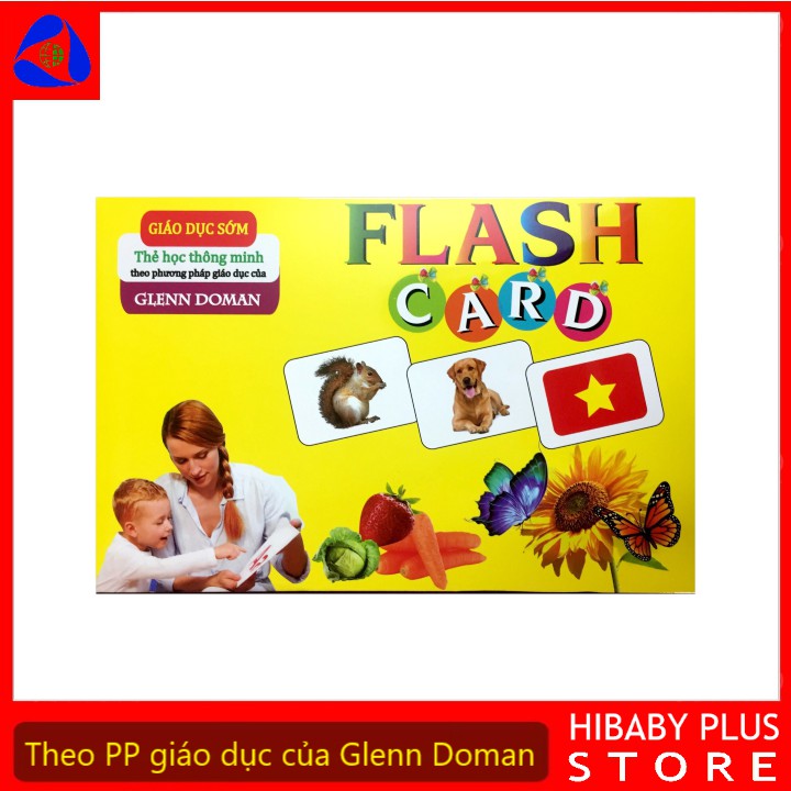 [GIẢM SỐC] Thẻ học song ngữ theo phương pháp giáo dục sớm Glenn Doman, giúp trẻ phát triển trí não từ 0 tháng tuổi đến 6 tuổi - Bộ thẻ học 15 chủ đề loại to