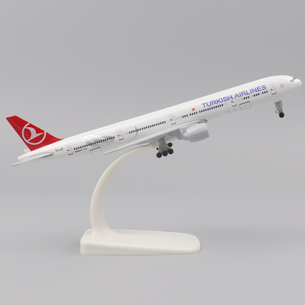 Mô hình máy bay kim loại 20cm 1 400 Thổ Nhĩ Kỳ Boeing 777 bản sao kim loại