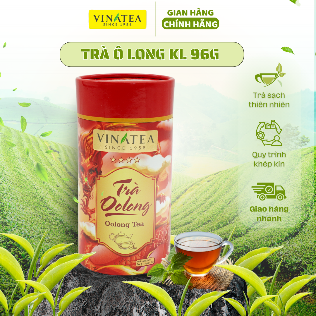 Trà Vinatea Oolong (ôlong) lon 96g