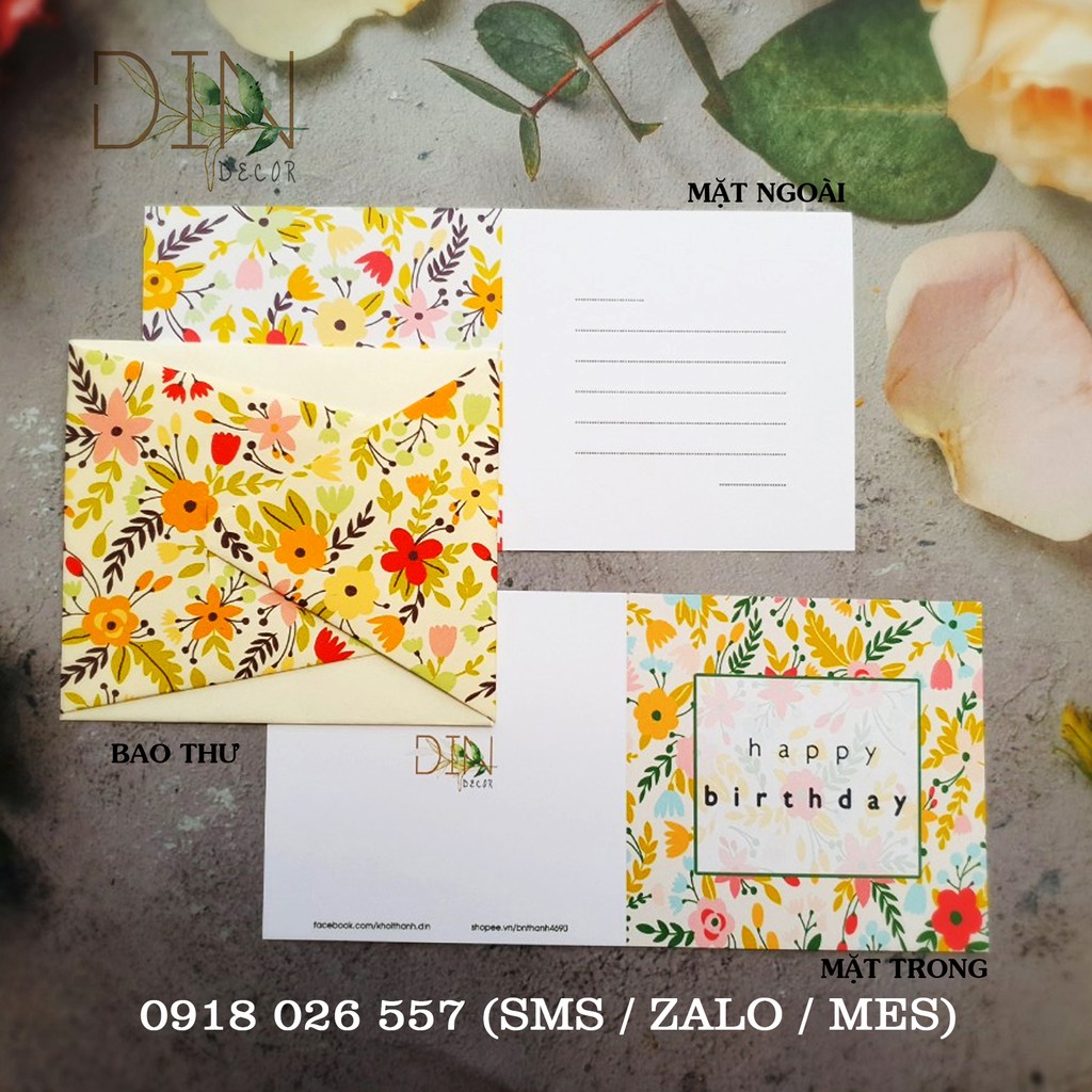 Thiệp Chúc Mừng Sinh Nhật - Cám Ơn