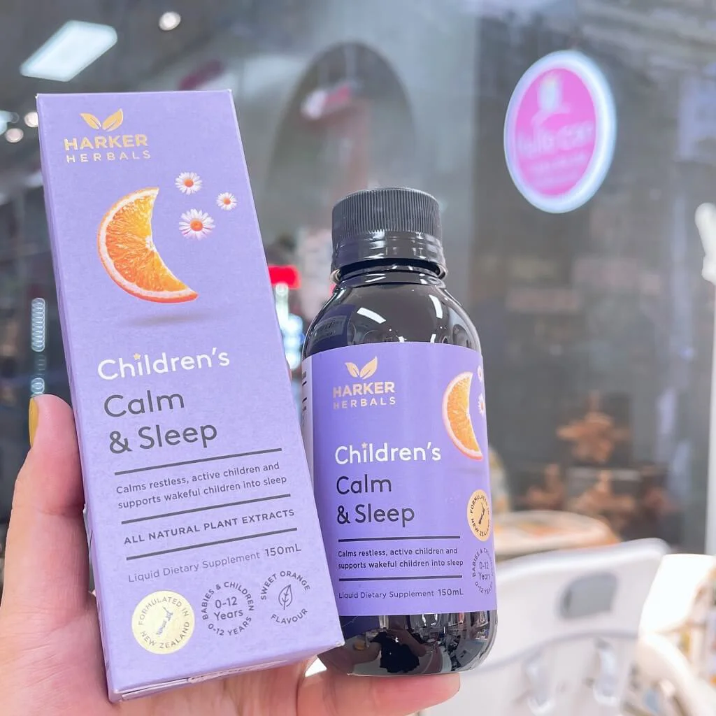 Siro ngủ ngon tím Harker Calm & Sleep - 150ml (0M-12Y)