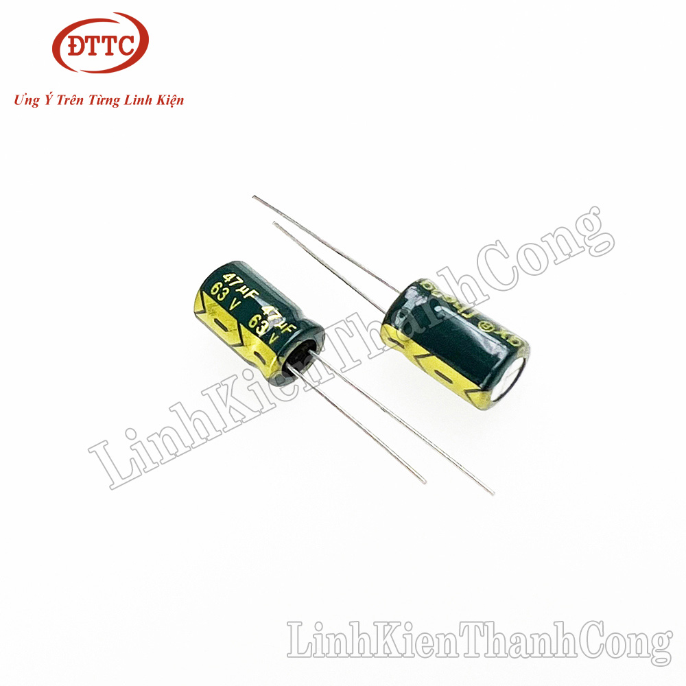 Bộ 2 Chiếc Tụ Hóa 47uF 63V (8x12mm)