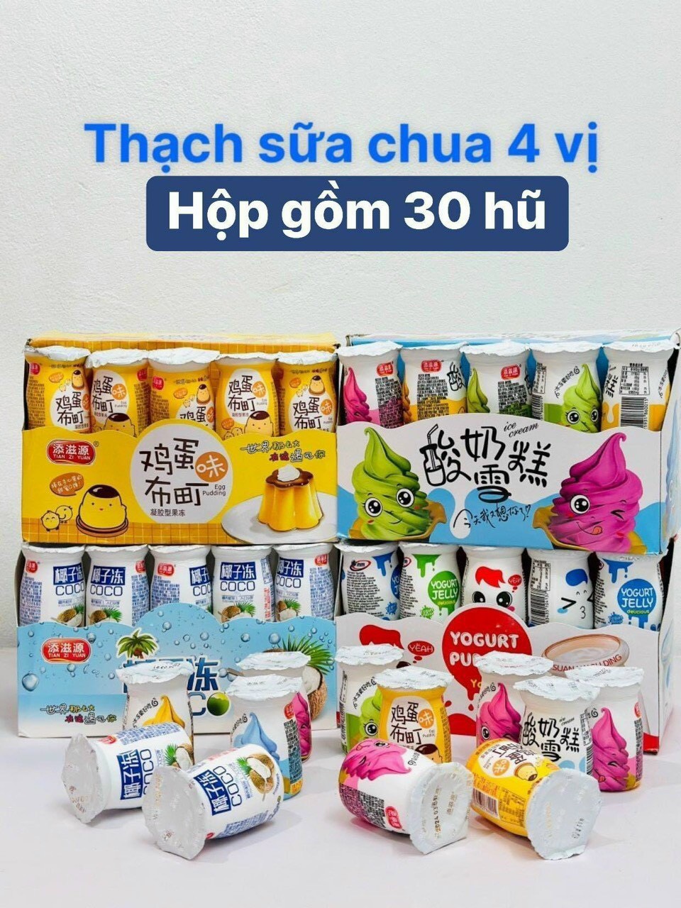 Thạch Pudding Yogurt - Pudding Trứng Siêu Ngon - Giá Dùng Thử 3k/Hộp [SIÊU RẺ]