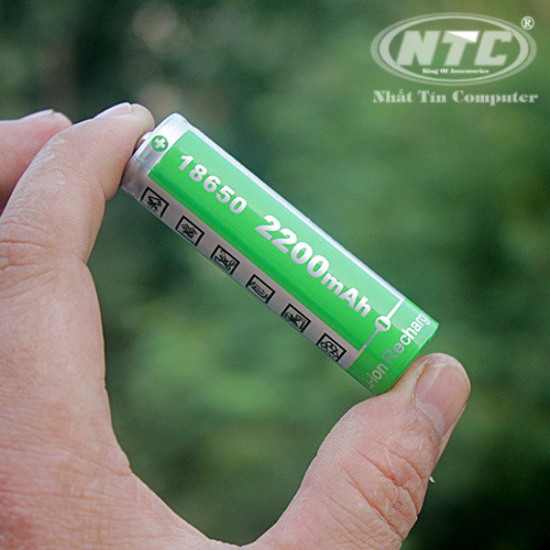Pin sạc 18650 hhtc 2200mah 3.7v đúng chuẩn, pin sạc dành cho loa, pin sạc máy nghe nhạc, cell pin 18650