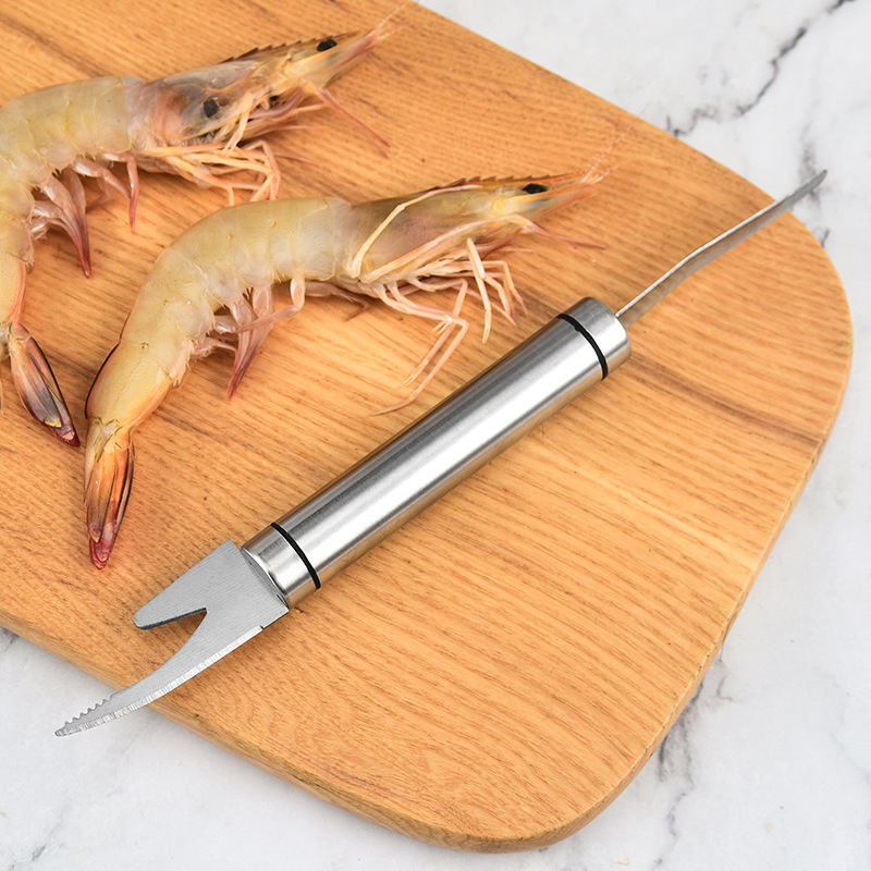Dụng cụ bóc vỏ tôm 2 đầu đa năng (Làm lòng, bóc vỏ tôm, lấy chỉ tôm, đánh vảy cá... siêu nhanh)