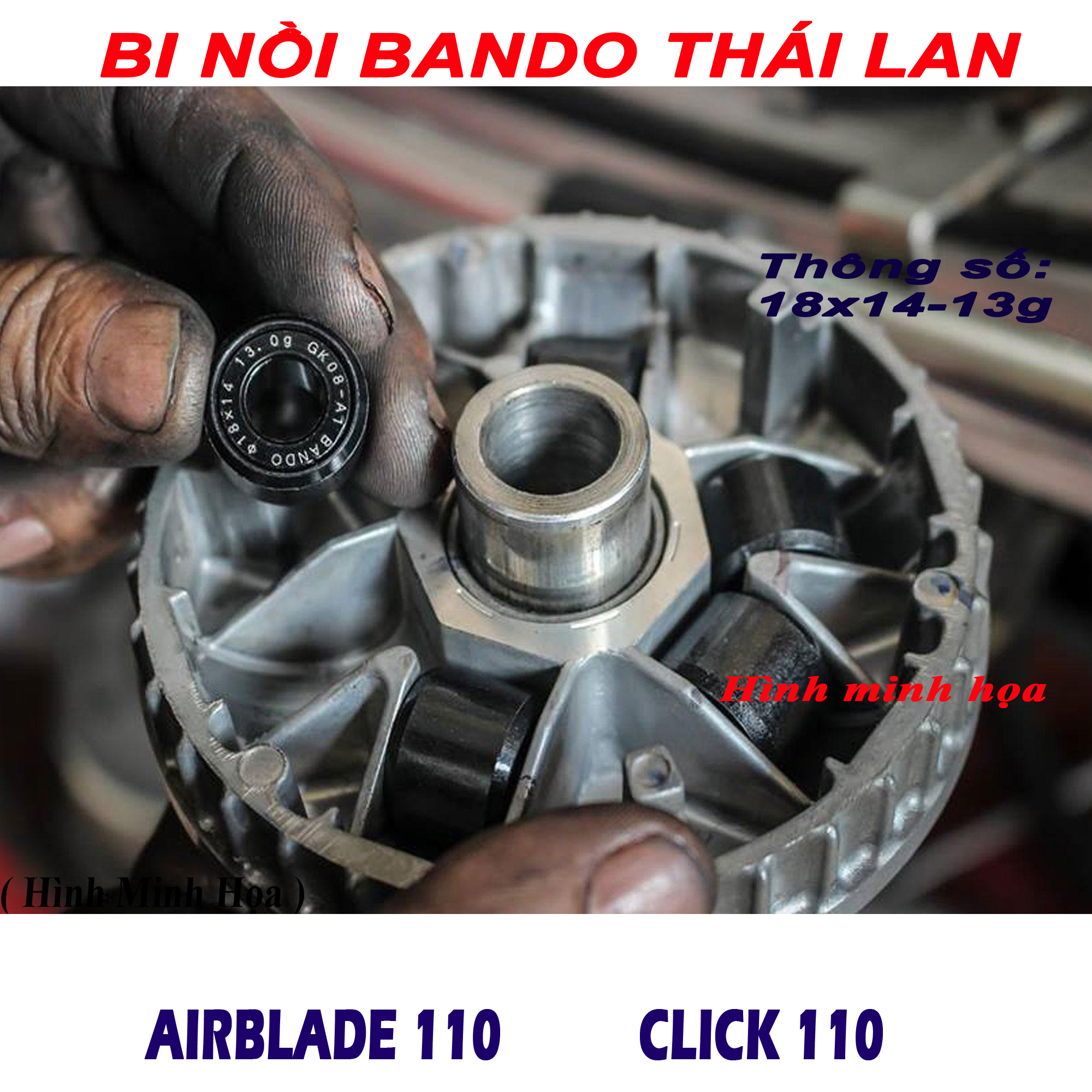 Bi nồi Airblade 110 Click 110 Thái Lan