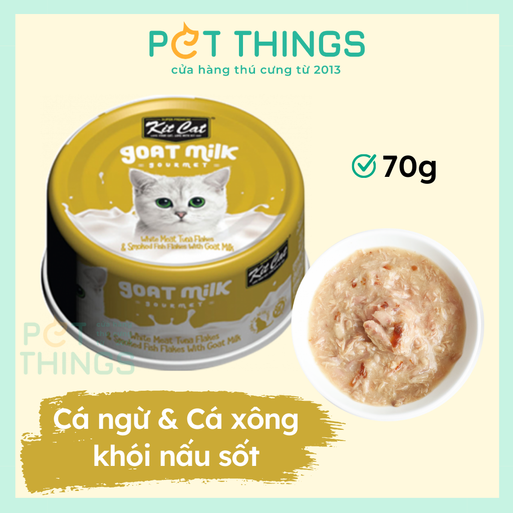 Cat wet food kit cat goat milk gourmet 70g
