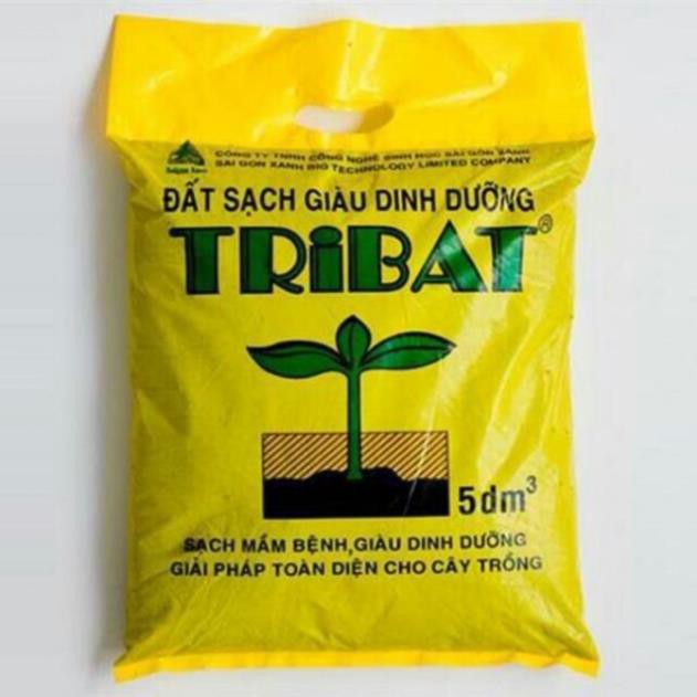 Đất Tribat trồng rau sạch, cây cảnh 6.5dm3 (3-4kg/túi tuỳ lô)