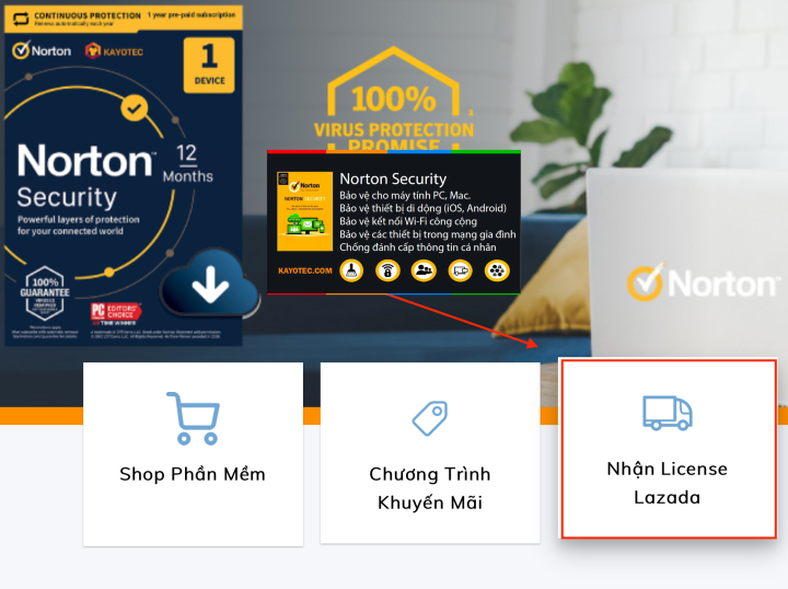 Phần mềm Norton Security 1 Thiết bị 1 năm