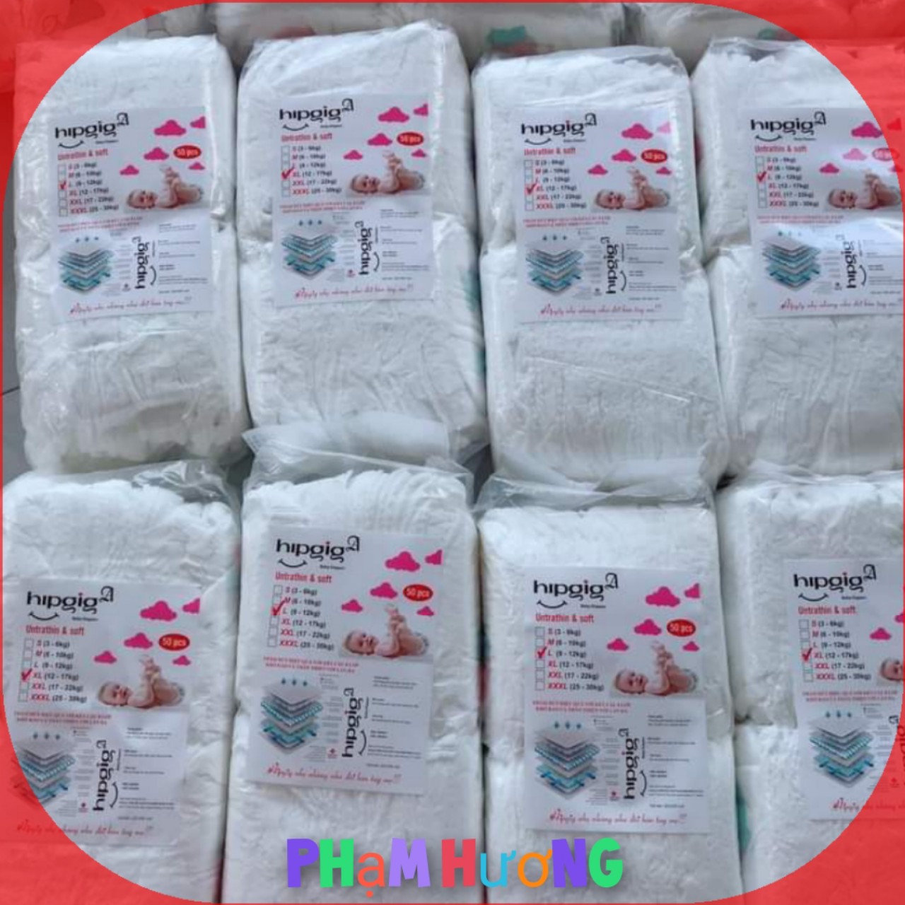 100 miếng Bỉm tả quần/tả dán hipgip A loại 1