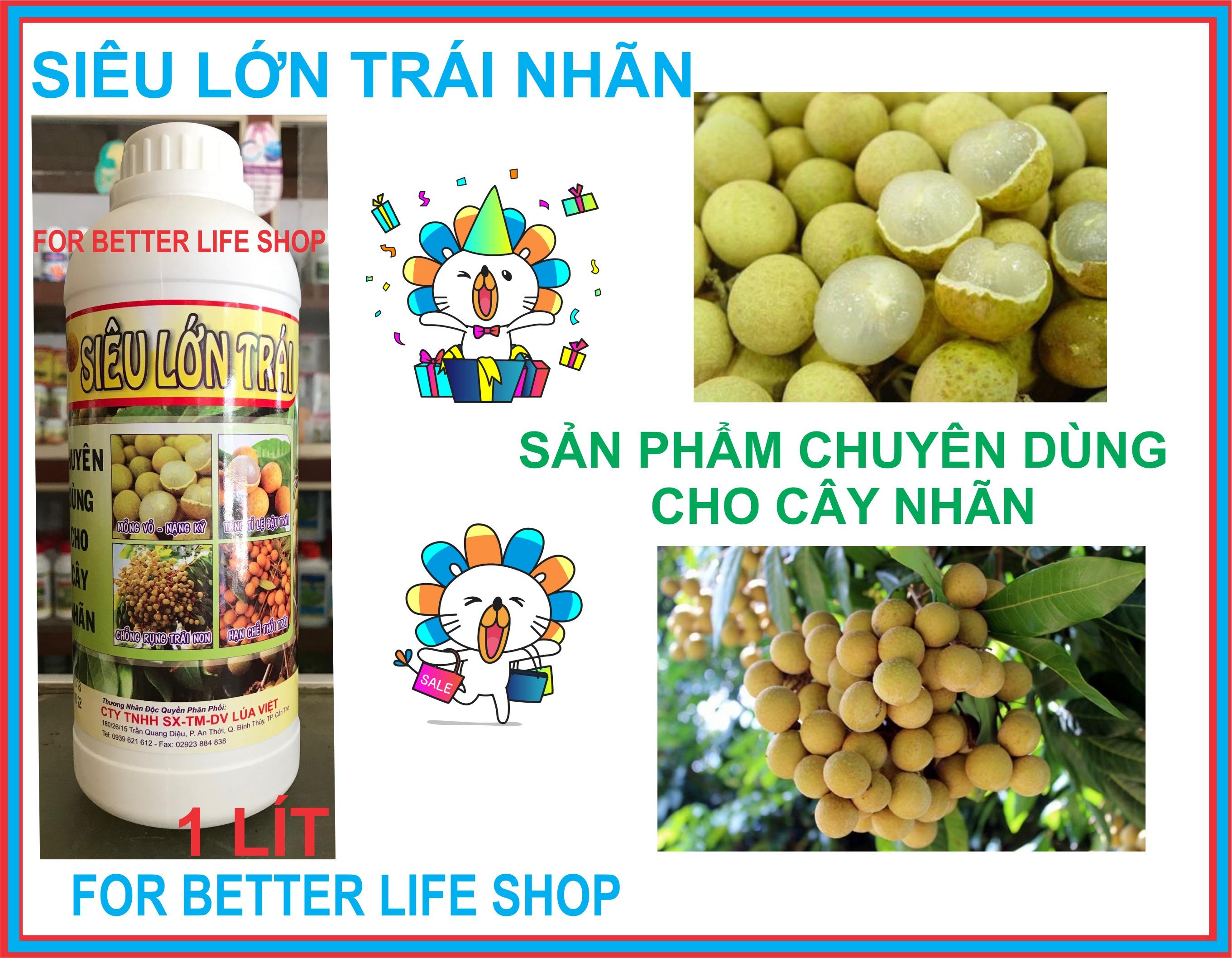 Phân Bón Lá Lớn Trái Nhãn Chai 1 Lít Chuyên Dùng Cho Nhãn